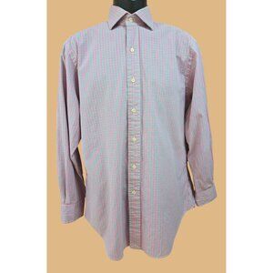 Polo Ralph Lauren Mens Classic Fit Pink Dress Shirt 15.5/33 Large